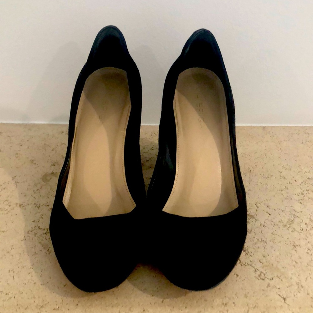 Via Spiga Black Suede Heels. Size 39
